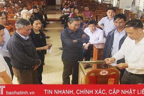 28 hộ dân ảnh hưởng dự án cao tốc Bắc - Nam ở Đức Thọ bốc thăm nhận đất tái định cư