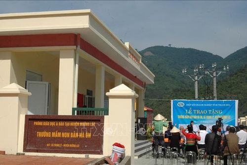 Xây trường mới cho xã vùng cao Thanh Hóa bị thiệt hại do lũ