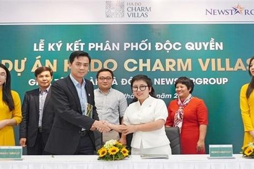Tập đoàn Hà Đô hợp tác với Newstargroup phân phối dự án Hado Charm Villas