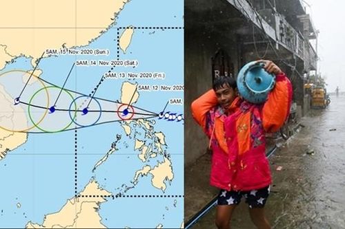 Bão VAMCO mạnh lên khiến Philippines lại phải sơ tán dân, dự báo vào Việt Nam ngày 15/11