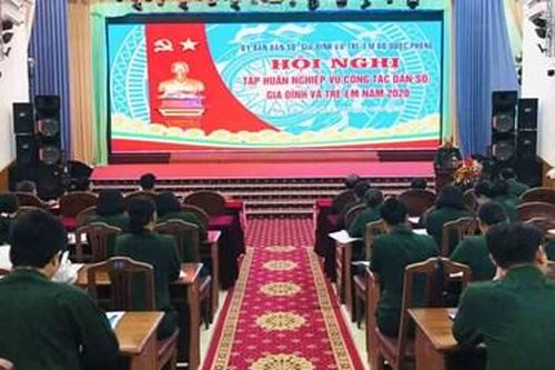Khai mạc lớp tập huấn nghiệp vụ công tác dân số, gia đình và trẻ em toàn quân năm 2020