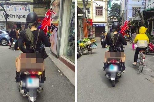 Nóng mắt những cô gái vô tư 'quên' mặc quần ra đường