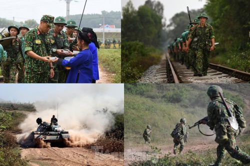 Bộ binh chủ lực thực hành chiến đấu ở địa hình trung du