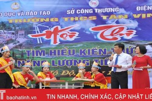 Lan tỏa kiến thức sử dụng năng lượng trong trường học ở Hà Tĩnh