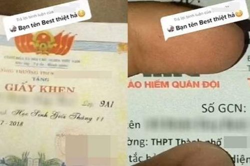 Nam sinh với cái tên vừa đọc lên đã thấy sự thành công, nhiều người hoài nghi liệu có phải tên thật?