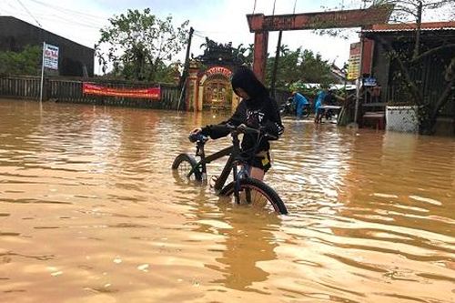 Người dân Quảng Ngãi 'gồng mình' chống lũ
