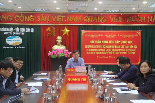 Hội thảo khoa học quốc gia '90 năm phát huy sức mạnh đại đoàn kết toàn dân tộc'