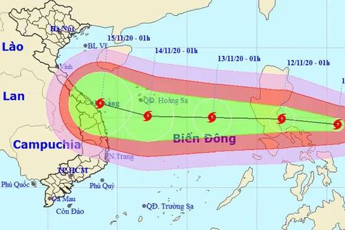 Tâm bão Vamco mạnh cấp 12, gió giật cấp 15