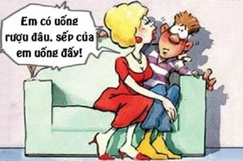Nổi cơn ghen vì sếp của vợ uống rượu
