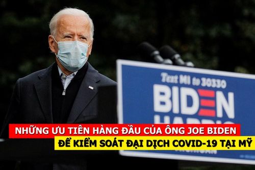 Những ưu tiên hàng đầu của ông Joe Biden để kiểm soát đại dịch Covid-19 tại Mỹ