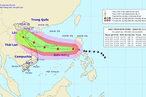 Sáng nay, bão số 13 đã vào Biển Đông