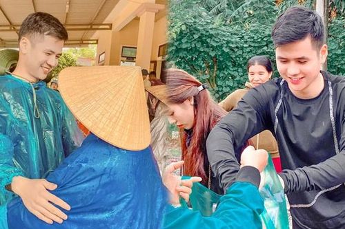 Chàng trai gây 'sốt' khi đi thiện nguyện miền Trung: 'Đã đẹp trai lại còn nhân ái'