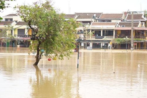 Mưa lớn, phố cổ Hội An lại ngập trong nước lũ