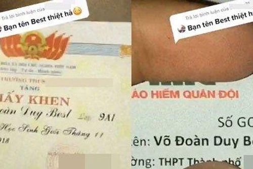 Nam sinh suốt ngày bị bạn bè 'hỏi thăm' vì cái tên siêu độc