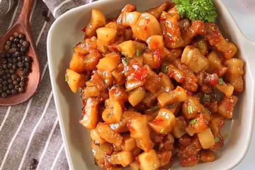 Cách làm tóp mỡ cháy tỏi ớt cực hao cơm