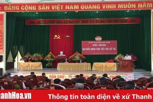 Tổ đại biểu HĐND tỉnh tiếp xúc cử tri huyện Như Thanh
