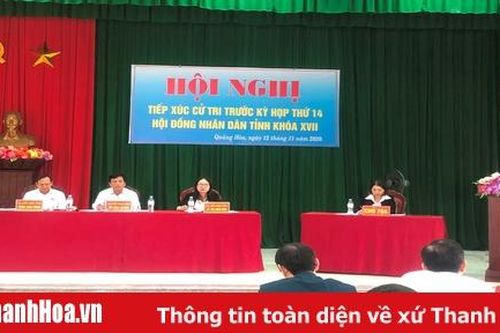 Tổ đại biểu HĐND tỉnh tiếp xúc cử tri huyện Quảng Xương