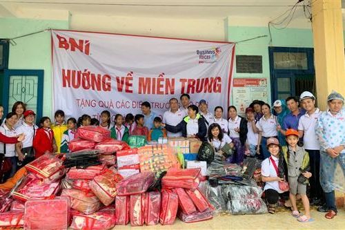 BNI Foundation Việt Nam: Hỗ trợ học sinh và người dân Đakrông bị thiệt hại do lũ lụt hơn 500 triệu đồng
