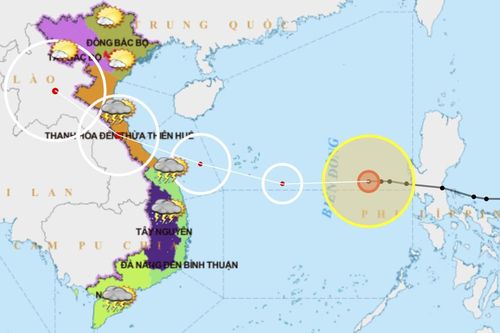Bão số 13 giật cấp 15, cách quần đảo Hoàng Sa 640km