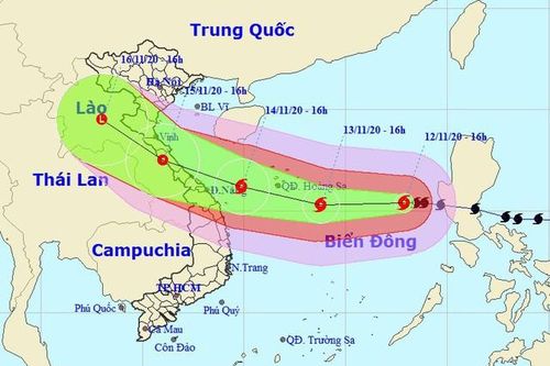 3 kịch bản di chuyển bão số 13