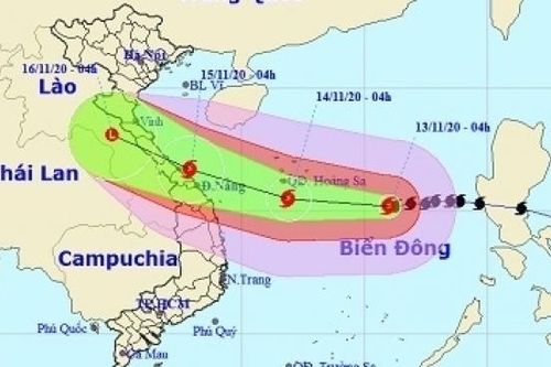 Hôm nay 13/11, bão số 13 sức gió giật cấp 15 áp sát quần đảo Hoàng Sa