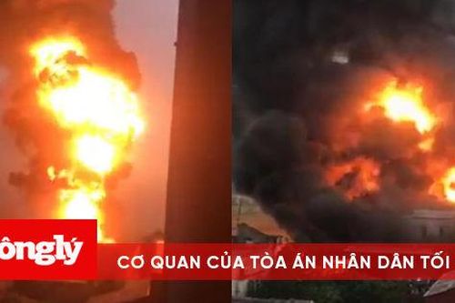 Nam Định: Cháy lớn tại xưởng gỗ, nhiều vật dụng bị thiêu rụi