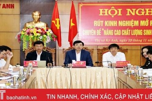 Sinh hoạt chi bộ điểm là đợt sinh hoạt chính trị sâu rộng trong toàn Đảng bộ TX Kỳ Anh