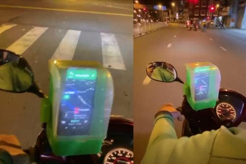 Lấy dụng cụ nhà bếp để làm 'khiên' chống cướp giật, anh xe ôm công nghệ được cho '10 điểm sáng tạo'
