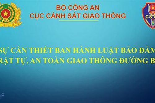 Sự cần thiết ban hành Luật Đảm bảo trật tự, ATGT đường bộ