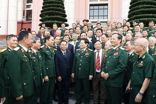 Đại tướng Ngô Xuân Lịch gặp mặt Ban liên lạc Cựu chiến binh Sư đoàn 341