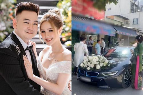 Chuẩn rich kid, streamer giàu nhất Việt Nam lái siêu xe rước dâu