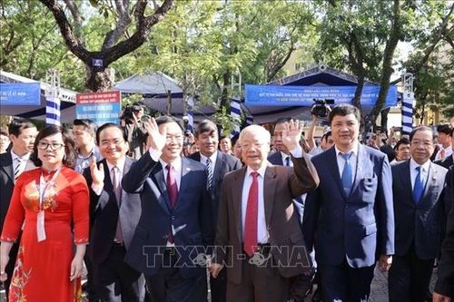 Tổng Bí thư, Chủ tịch nước dự kỷ niệm 70 năm thành lập Trường Nguyễn Gia Thiều