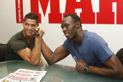 Usain Bolt… xin thua Ronaldo trên đường chạy 100m