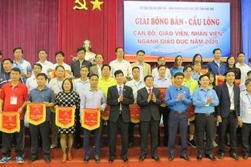 Khai mạc Giải bóng bàn, cầu lông ngành Giáo dục tỉnh năm 2020