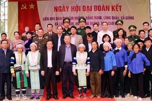 Bộ trưởng Tô Lâm dự 'Ngày hội Đại đoàn kết toàn dân tộc' tại Cao Bằng