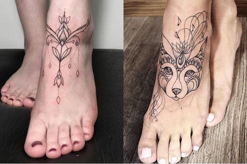 Loạt hình xăm đẹp cho bàn chân