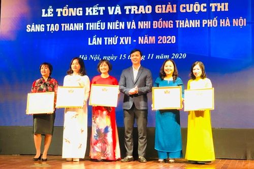 Hà Nội trao giải cuộc thi sáng tạo thanh thiếu niên và nhi đồng