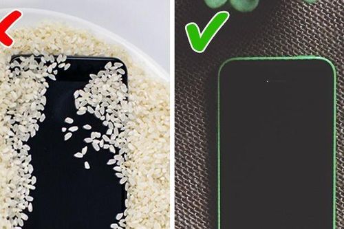 Sai lầm khi xử lý điện thoại bị ướt và cách thay thế