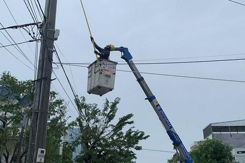 Bão số 13 gây ra nhiều sự cố lưới điện