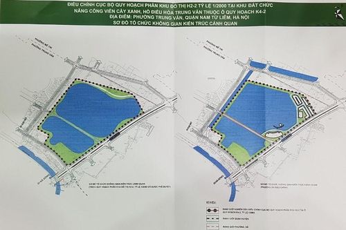 Hà Nội: Điều chỉnh cục bộ quy hoạch phân khu H2-2, khu vực hồ điều hòa Trung Văn