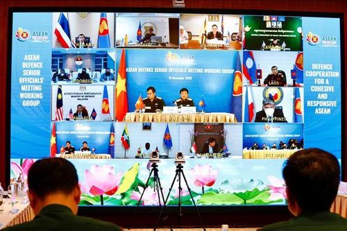Hội nghị trực tuyến Nhóm làm việc Quan chức Quốc phòng cấp cao ASEAN