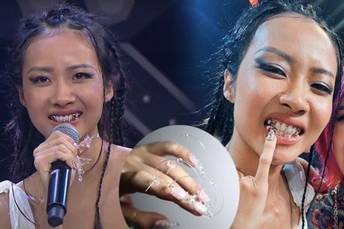 'Nữ hoàng Rap Việt' gọi tên Suboi: răng bọc kim cương cùng bộ móng tốn 336 giờ để hoàn thành