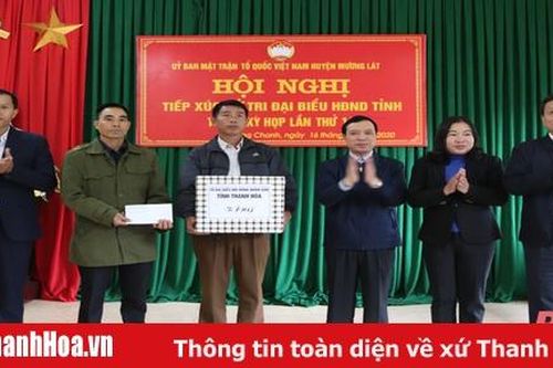 Tổ đại biểu HĐND tỉnh tiếp xúc cử tri huyện Mường Lát