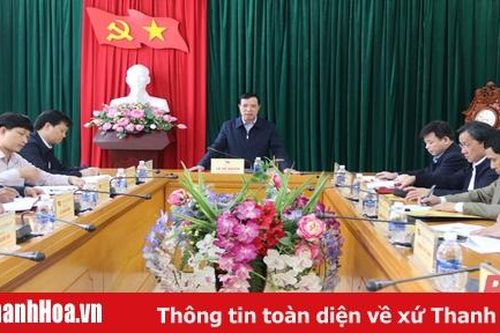 Phó Bí thư Thường Trực Tỉnh ủy Lại Thế Nguyên làm việc với Ban Thường vụ Huyện ủy Mường Lát
