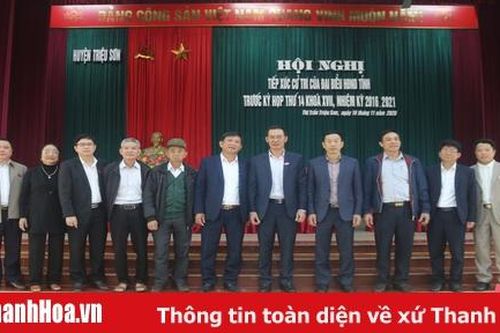 Tổ đại biểu HĐND tỉnh tiếp xúc cử tri huyện Triệu Sơn