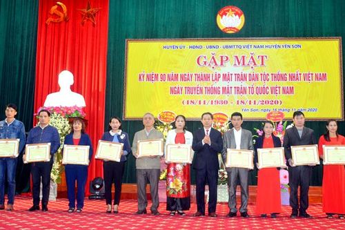 Yên Sơn kỷ niệm 90 năm Ngày thành lập Mặt trận Dân tộc thống nhất Việt Nam