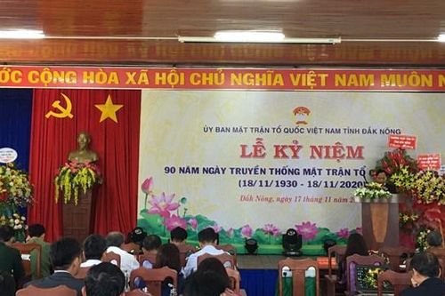 Đắk Nông: Tăng cường xây dựng hệ thống Mặt trận các cấp vững mạnh
