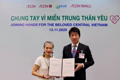 Tập đoàn AEON ủng hộ 1,6 tỷ đồng cho người dân miền Trung