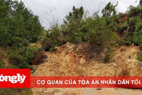 Nam Trà My lại sạt lở, chia cắt Quốc lộ 40B