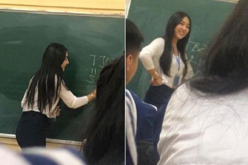 Bị chụp lén, nữ giáo viên vẫn khiến bao người xuýt xoa bởi ngoại hình xinh đẹp